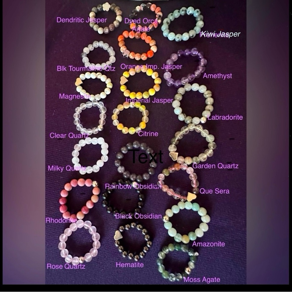 RINGS Crystal Stretch Rings - Picture 2 of 12